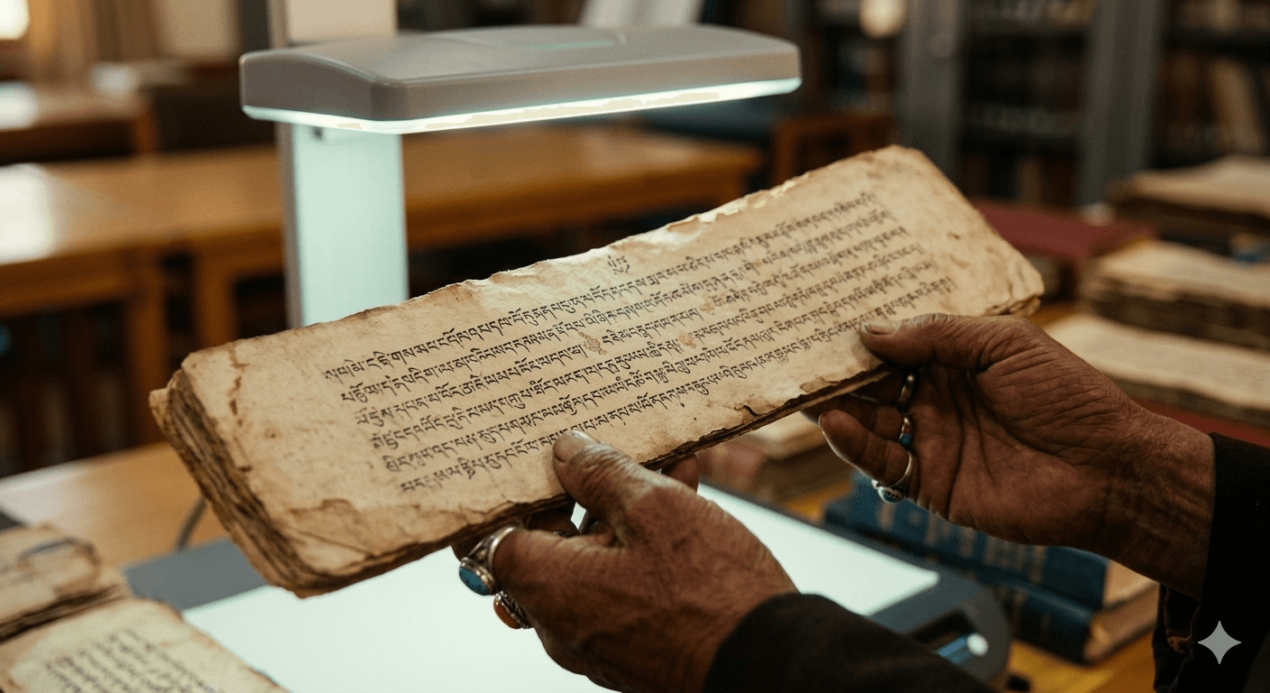 Ancient Tibetan manuscript preservation