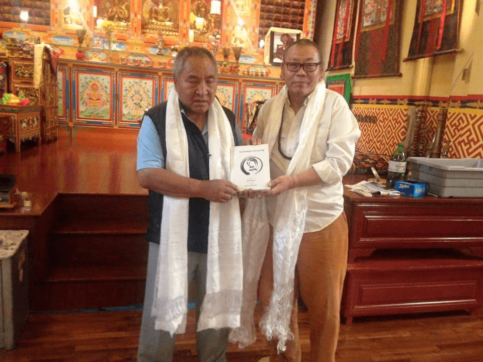 Tibetan literacy workbooks produced for elderly refugees