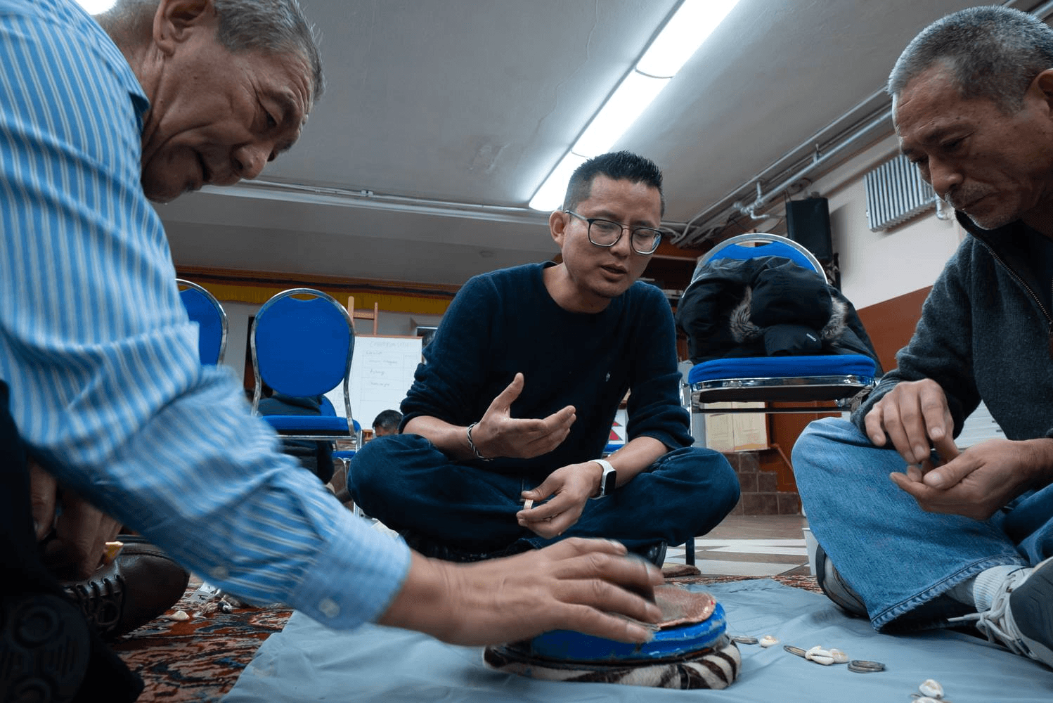 Traditional Tibetan Sho (dice game) competition in New York City